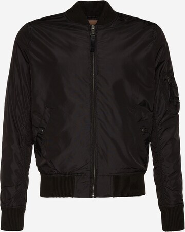 ALPHA INDUSTRIESPrijelazna jakna 'MA-1 TT' - crna boja: prednji dio