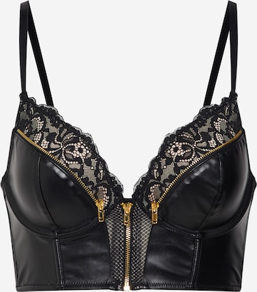 Hunkemöller - Push-up Sujetador 'Talia' en negro: frente