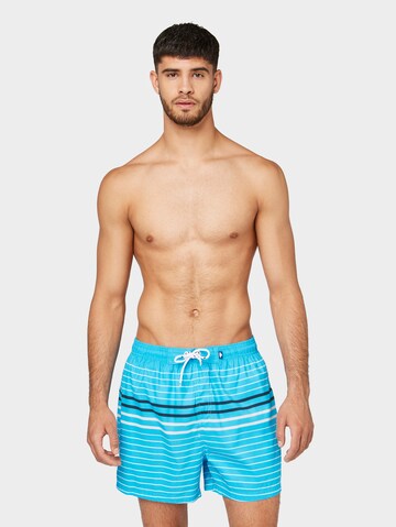 TOM TAILOR Zwemshorts 'Simon' in Blauw