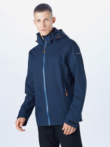 ICEPEAK Outdoorjas 'BARI' in Blauw: voorkant