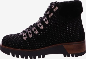 Alpe Lace-Up Ankle Boots in Black