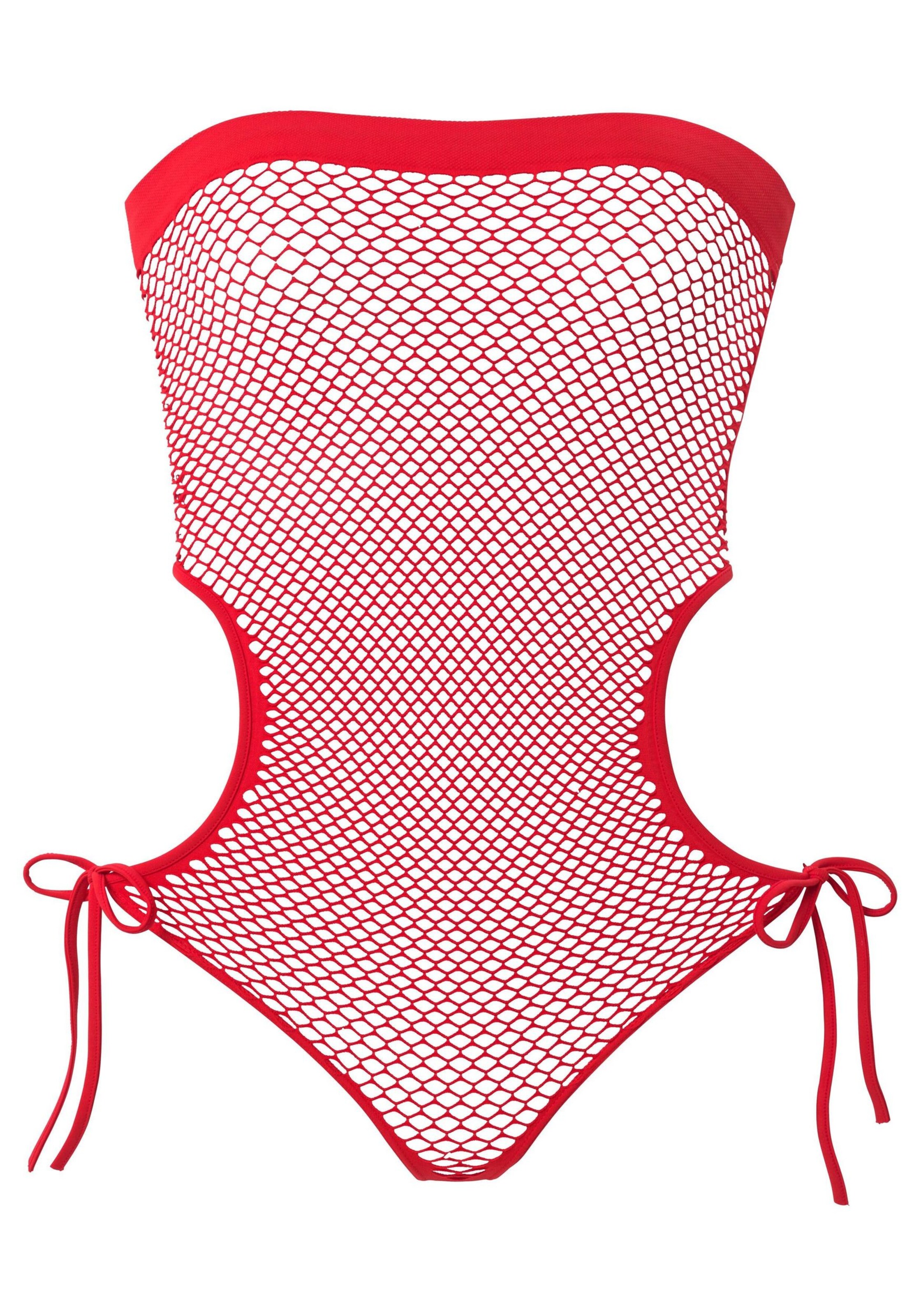 PETITE FLEUR GOLD - Netzbody in rot