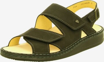 Finn Comfort Sandalen in Groen: voorkant