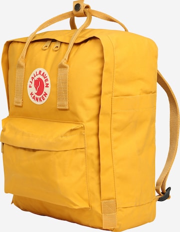 Sac à dos 'Kånken' Fjällräven en jaune : sur le côté