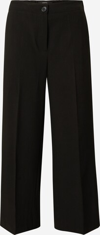 Wide leg Pantaloni con piega frontale 'Chani' di Someday in nero: frontale