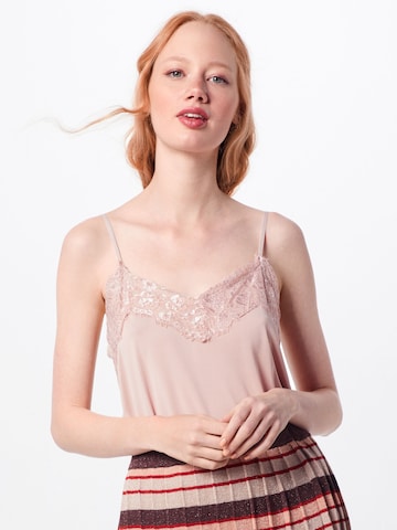 ICHI Top 'Like' in Pink: front