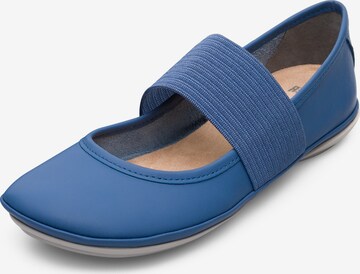 CAMPER Ballet Flats with Strap in Blue: front