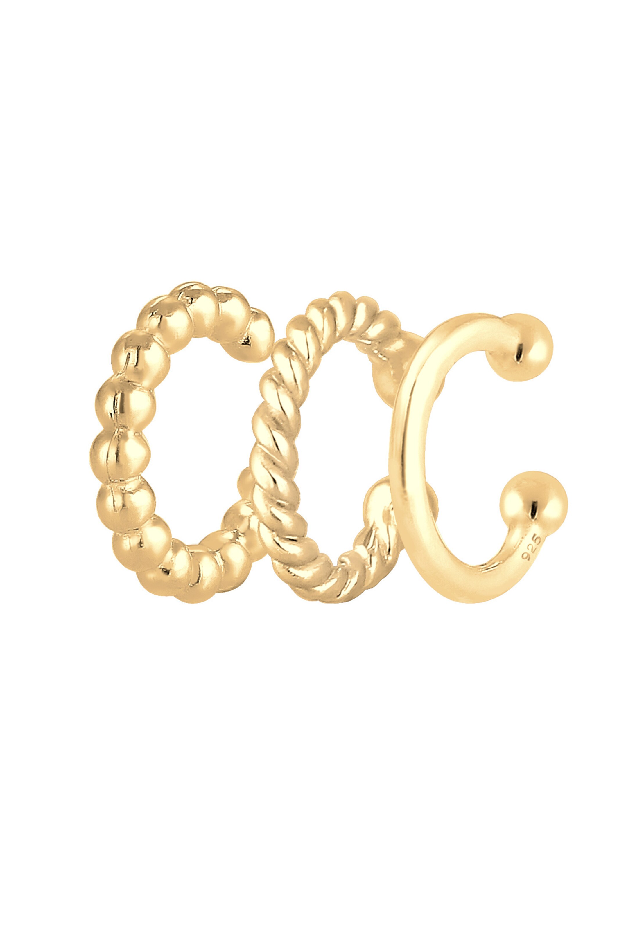 ELLI - Oorbellen 'Earcuff, Geo' in de kleur Goud