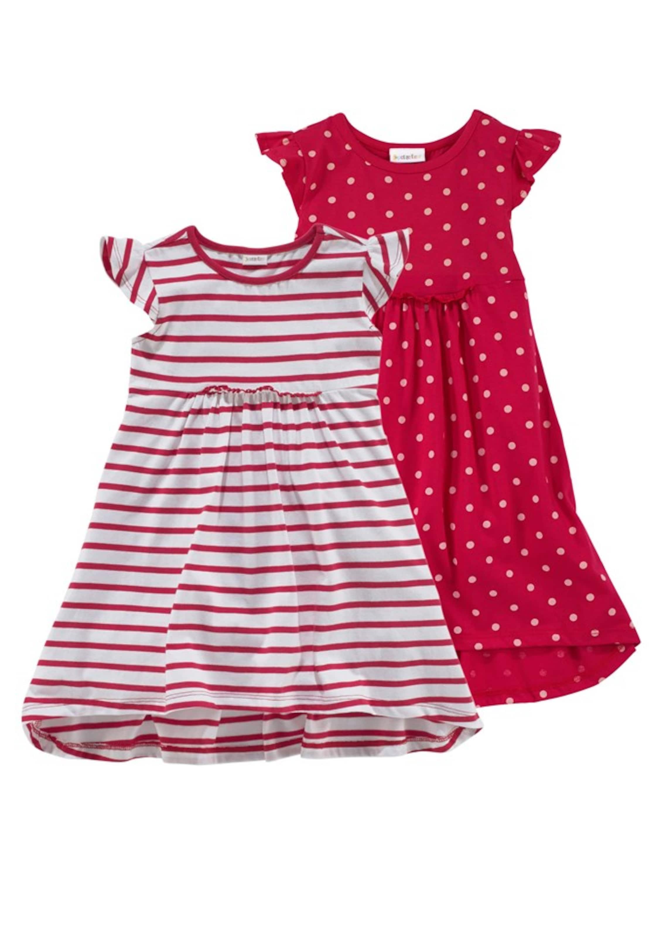 Petite Fleur Kids Kleid in Rot: Vorderseite