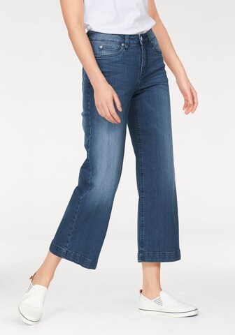CHEER Wide Leg 7/8 Marlene Jeans in Blau: predná strana