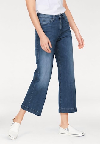 CHEER Wide Leg 7/8 Marlene Jeans in Blau: Vorderseite