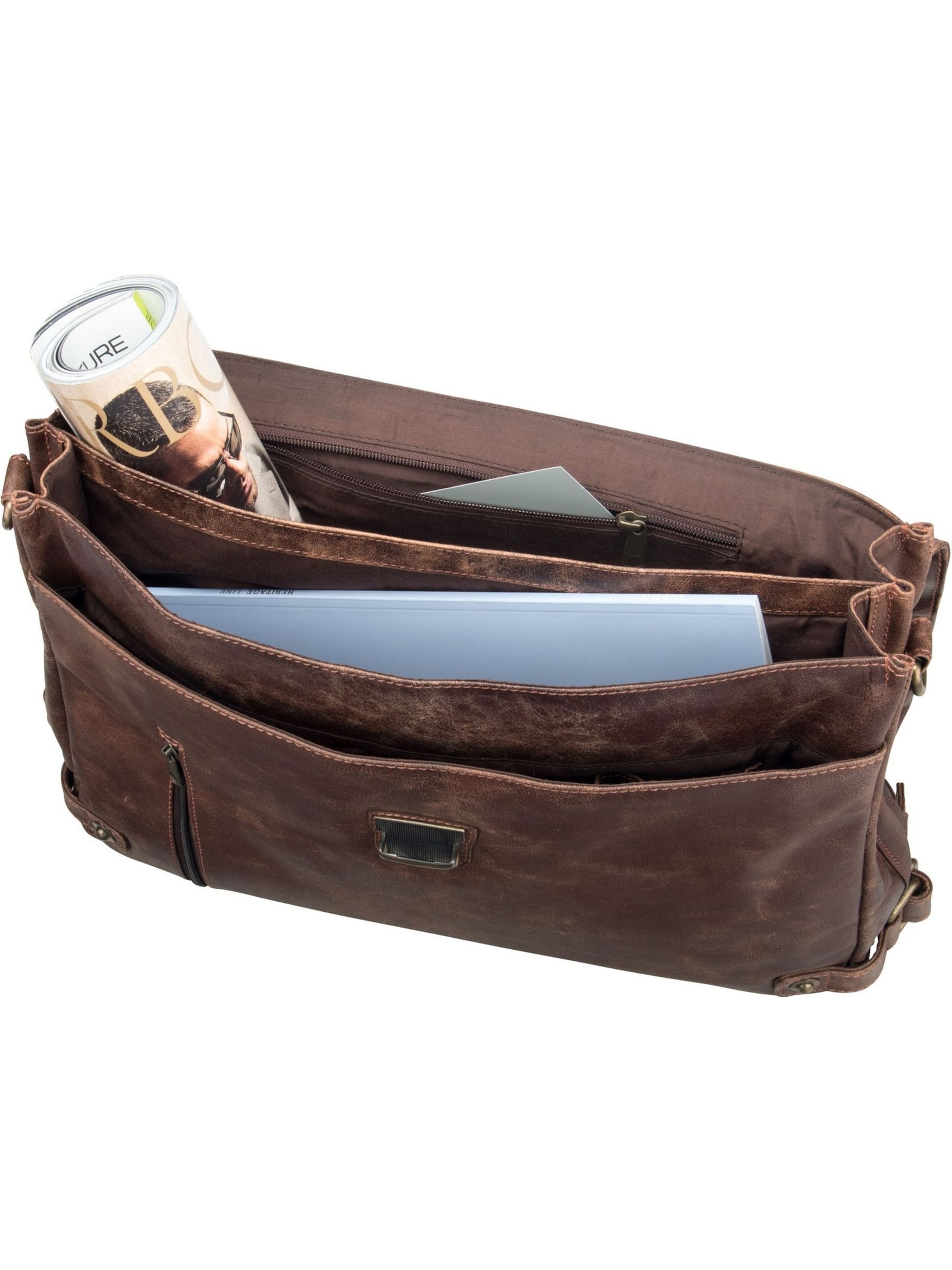 Harold's Document bag ' Crunchy 3744 Mappe ' in Brown