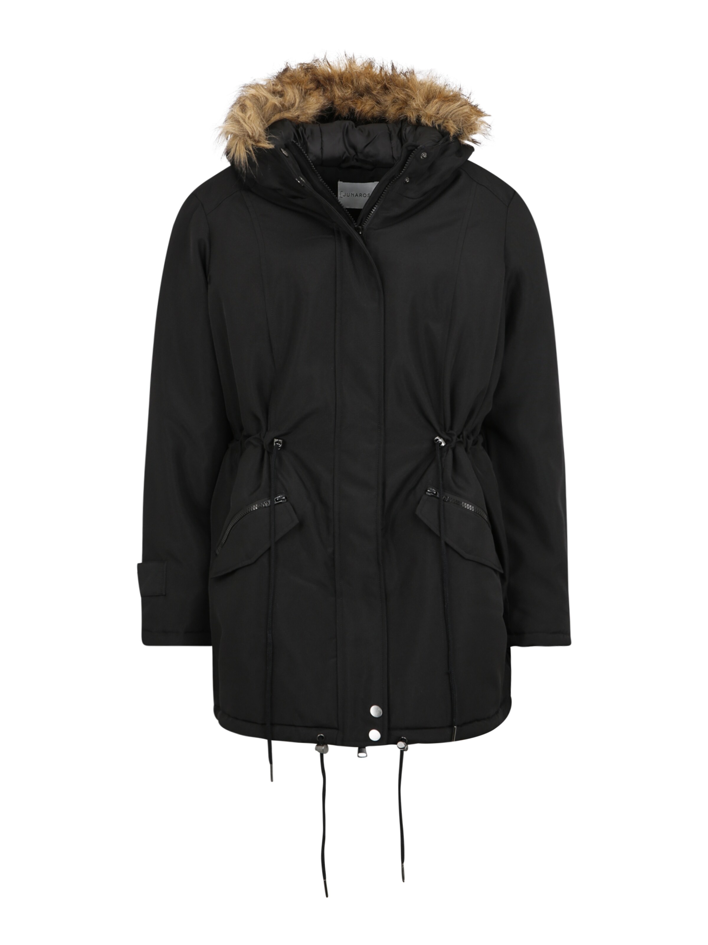 Junarose - Winterparka 'JRFAROEXPEDITION LS PARKA - S' in de kleur Zwart