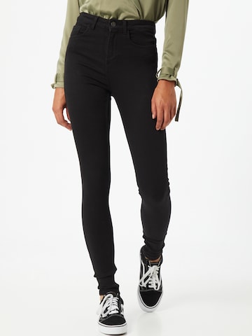 PIECES Skinny Jeans in Black: front