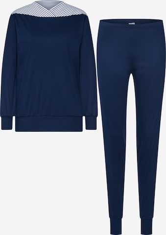 CALIDA Pyjama in Blauw: voorkant