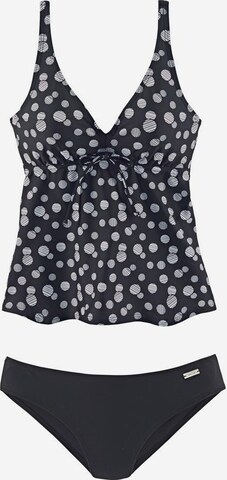 Tankini LASCANA en gris : devant