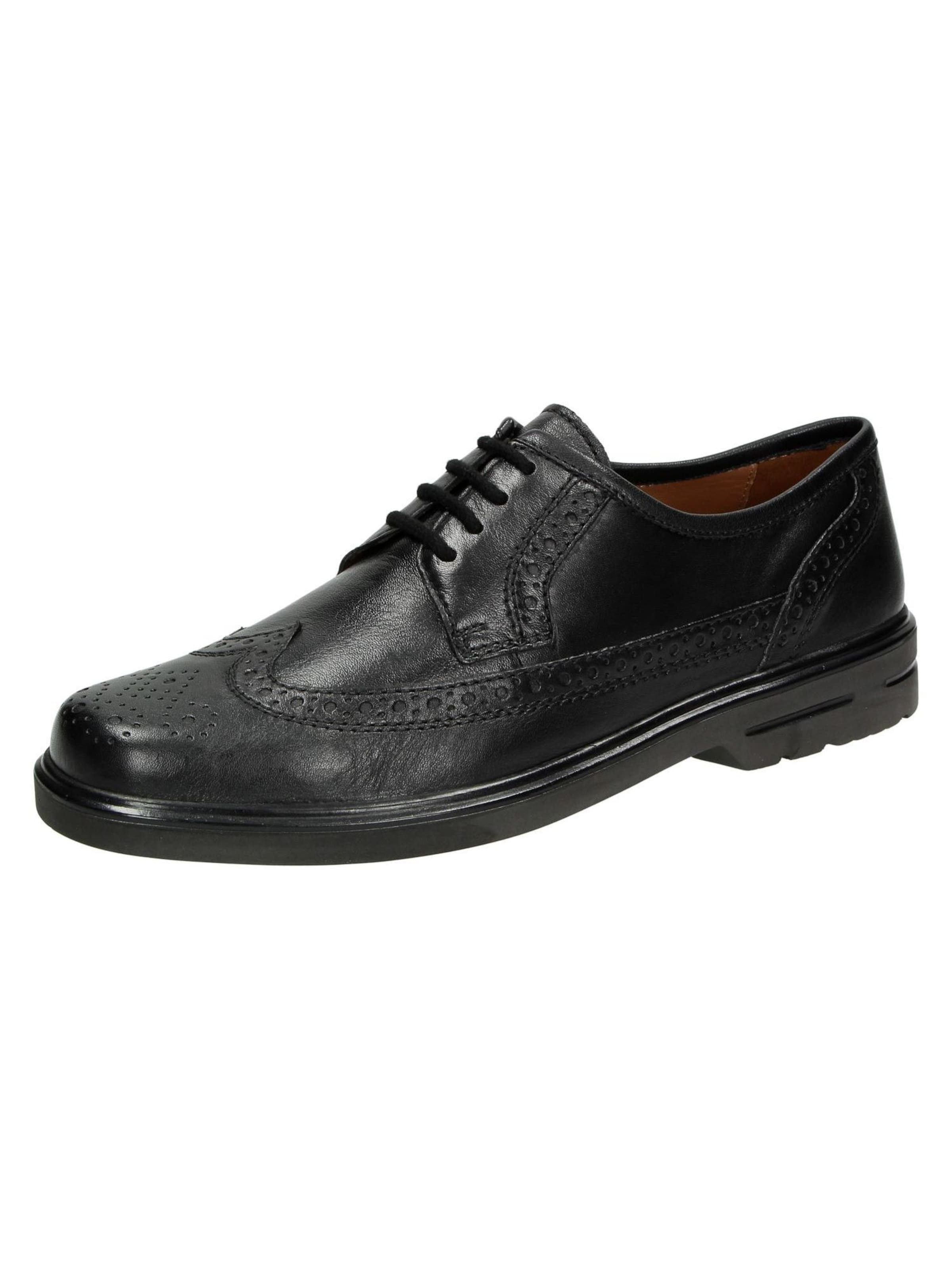 SIOUX Lace-up shoe 'Pacco' in Black: front