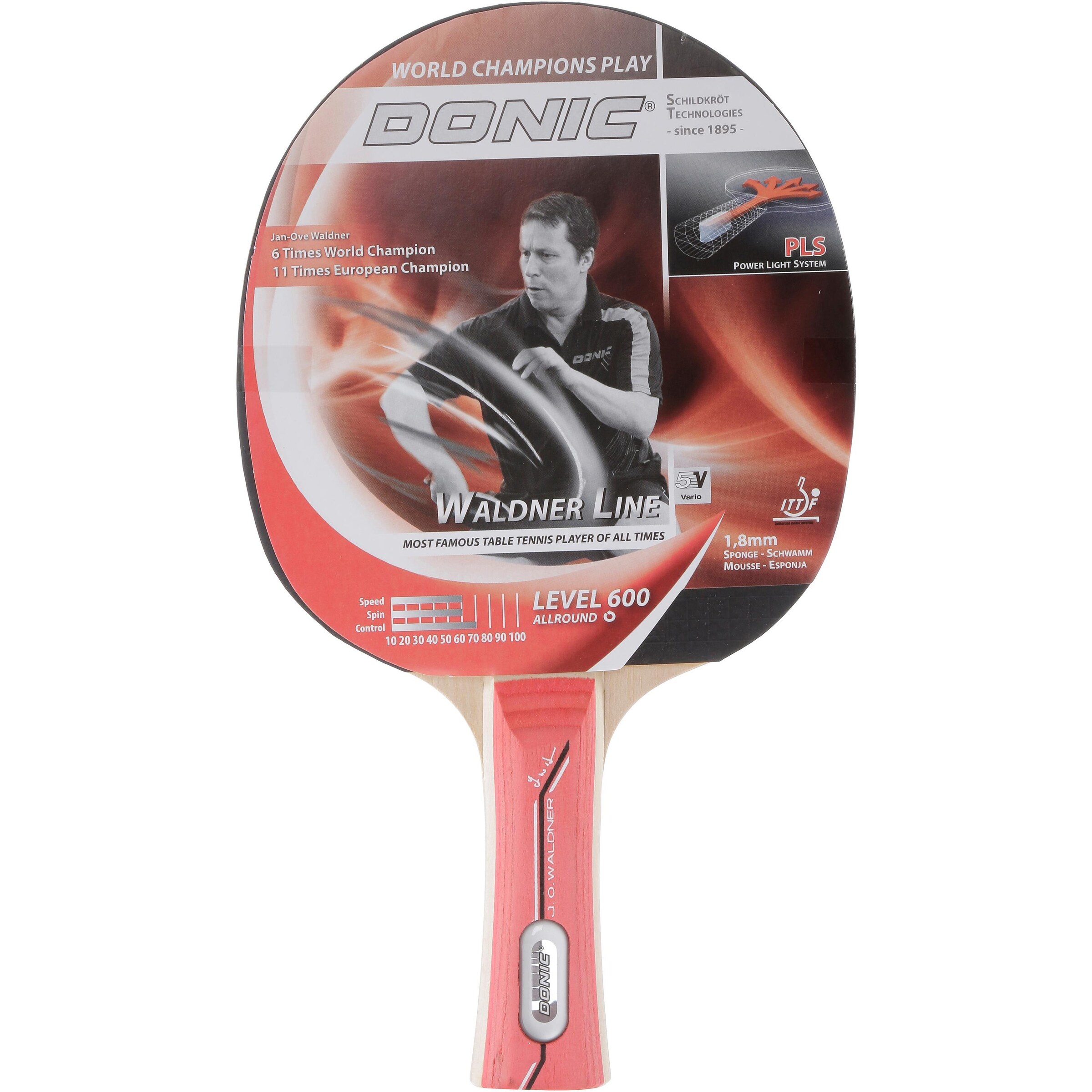 Donic Racket 'Waldner 600' in Black: front