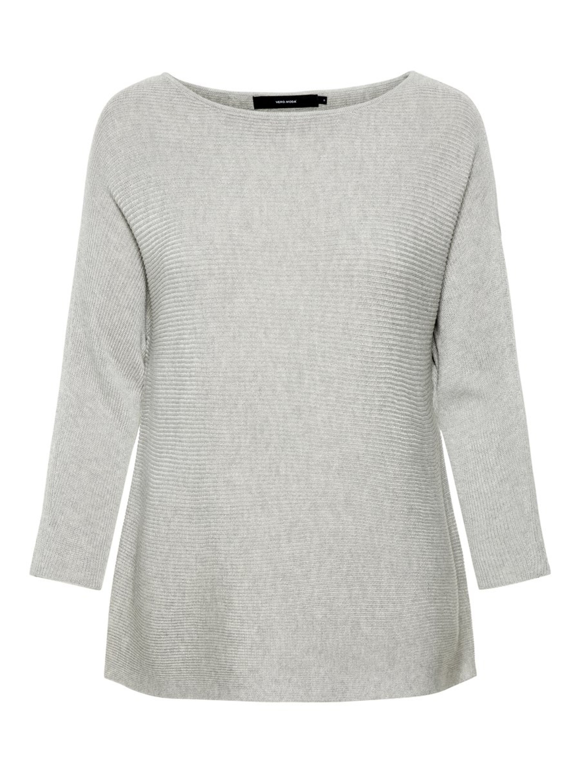 VERO MODA - Trui 'Nora' in de kleur Lichtgrijs