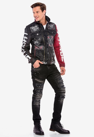 CIPO & BAXX Jeansjacke in Schwarz