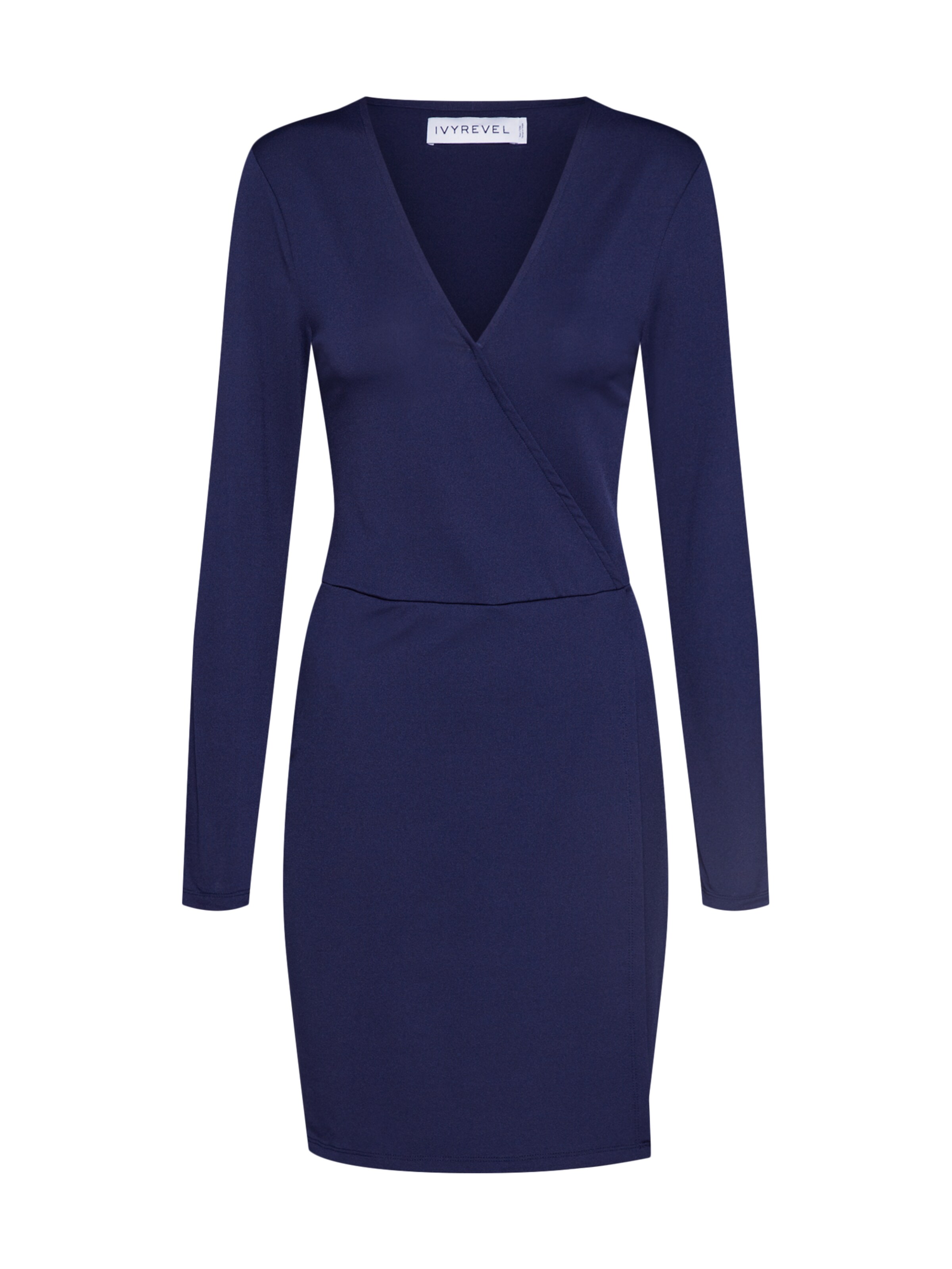 IVYREVEL - Kleid 'SHINY WRAP' in navy
