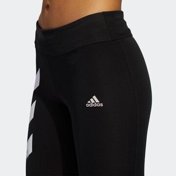 ADIDAS SPORTSWEAR Skinny Παντελόνι φόρμας 'Own the Run' σε μαύρο