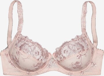 LASCANA Push-up Bra in Pink: front