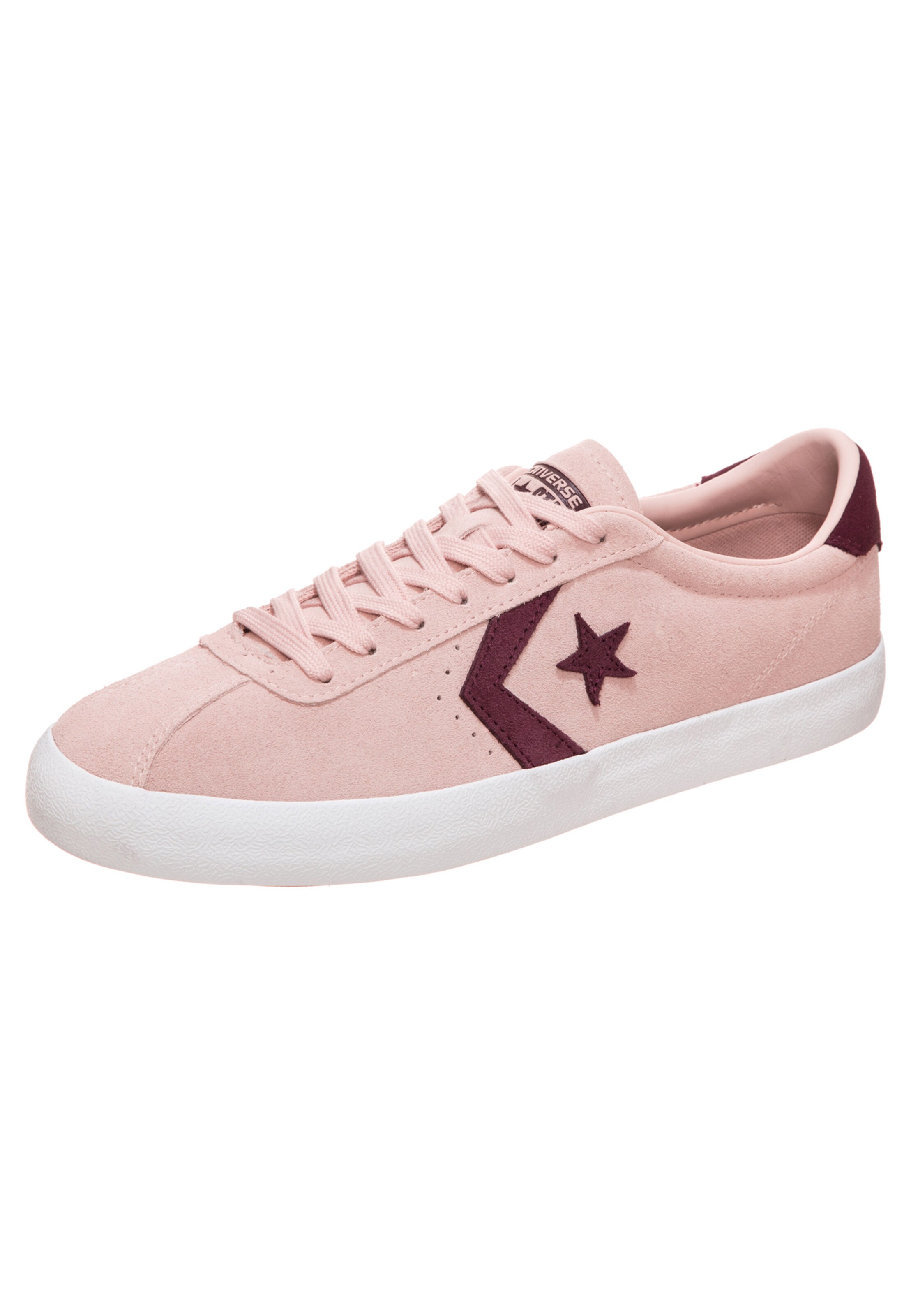 converse rose cuir