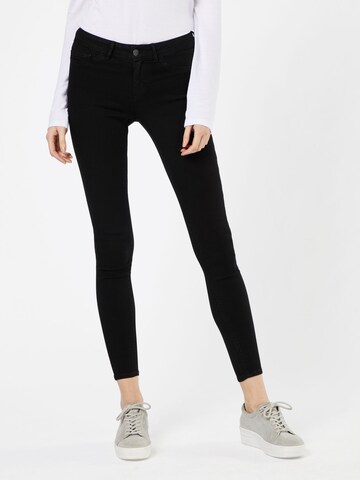 PIECES Skinny Jeggings - Čierna: predná strana