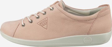 Chaussure de sport à lacets 'Soft 2.0' ECCO en rose