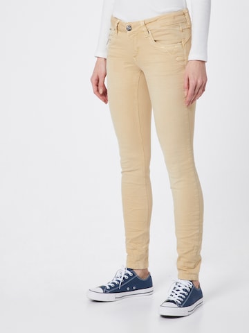 Skinny Jean 'Nikita' Gang en beige : devant