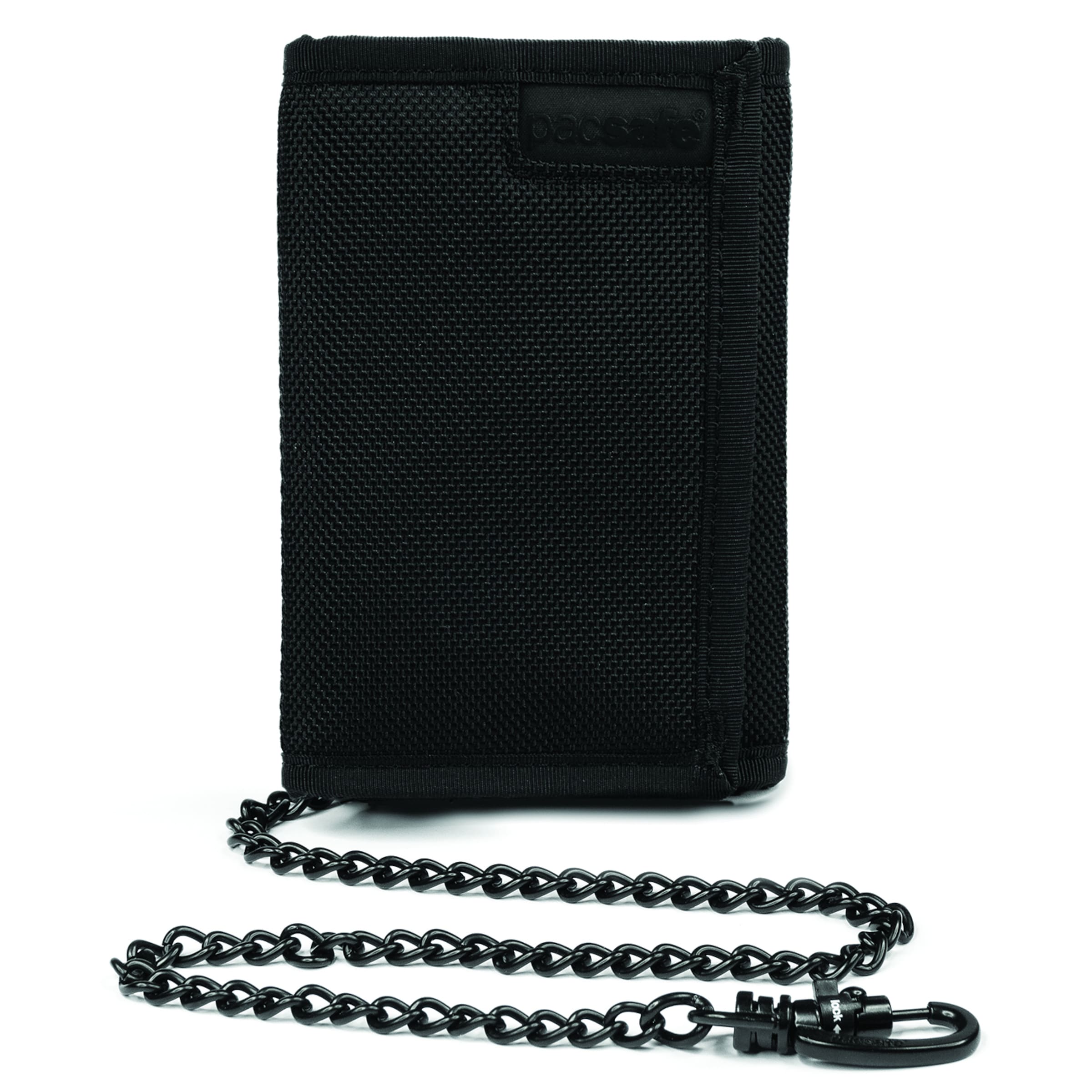 Pacsafe Wallet in Black: front