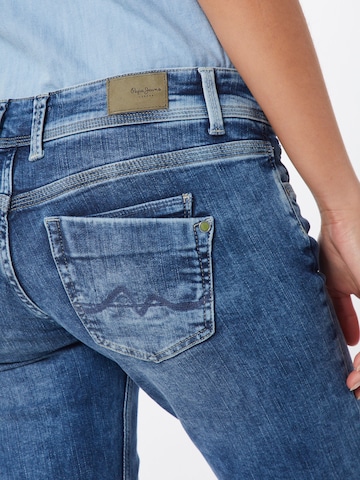 Coupe slim Jean 'Saturn' Pepe Jeans en bleu