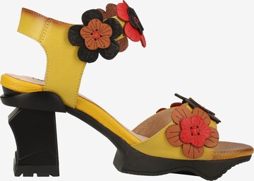 Laura Vita Strap Sandals in Yellow