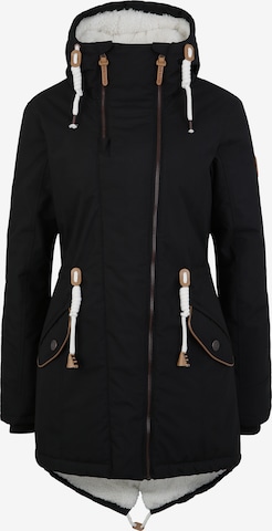 BRAVE SOUL Winter Coat 'Daisy' in Black: front