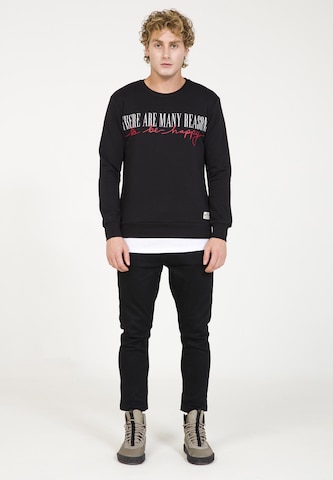 PLUS EIGHTEEN Sweatshirt in Zwart