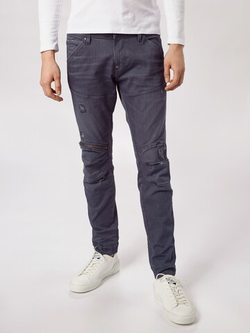 Coupe slim Jean G-Star RAW en gris : devant