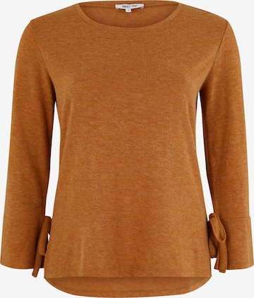 ABOUT YOU Curvy Sweater 'Lavina' in Brown: front