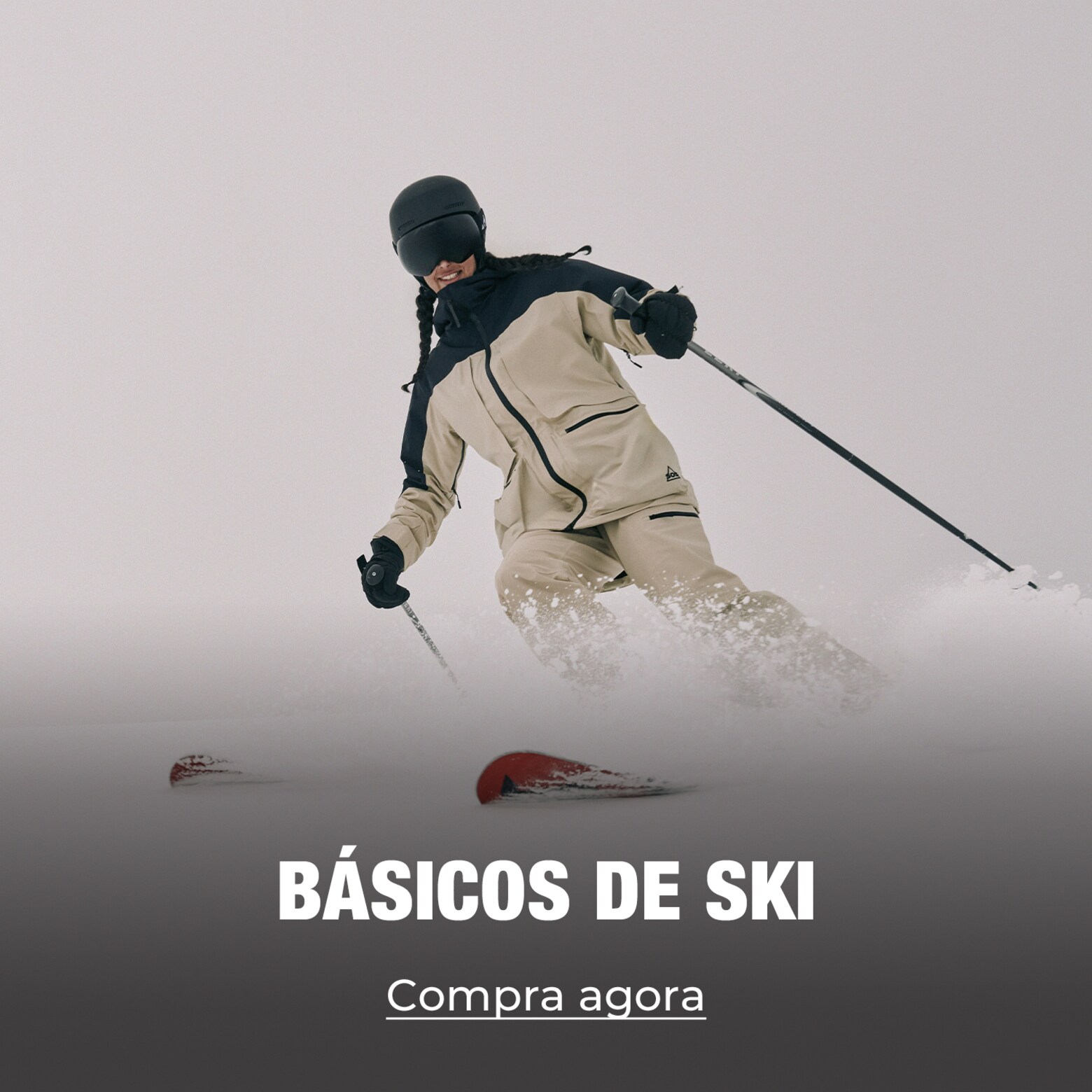 Roupa, equipamento, acessórios e muito mais Os teus artigos essenciais de esqui e snowboard