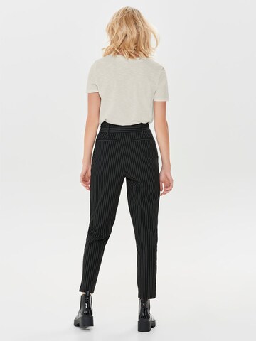 ONLY Tapered Bandplooibroek in Zwart