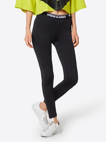 Urban Classics Skinny Leggings in Schwarz: predná strana