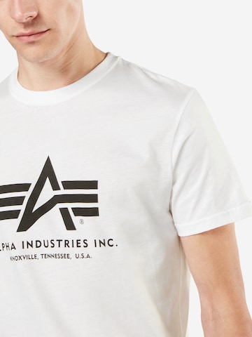 T-Shirt ALPHA INDUSTRIES en blanc