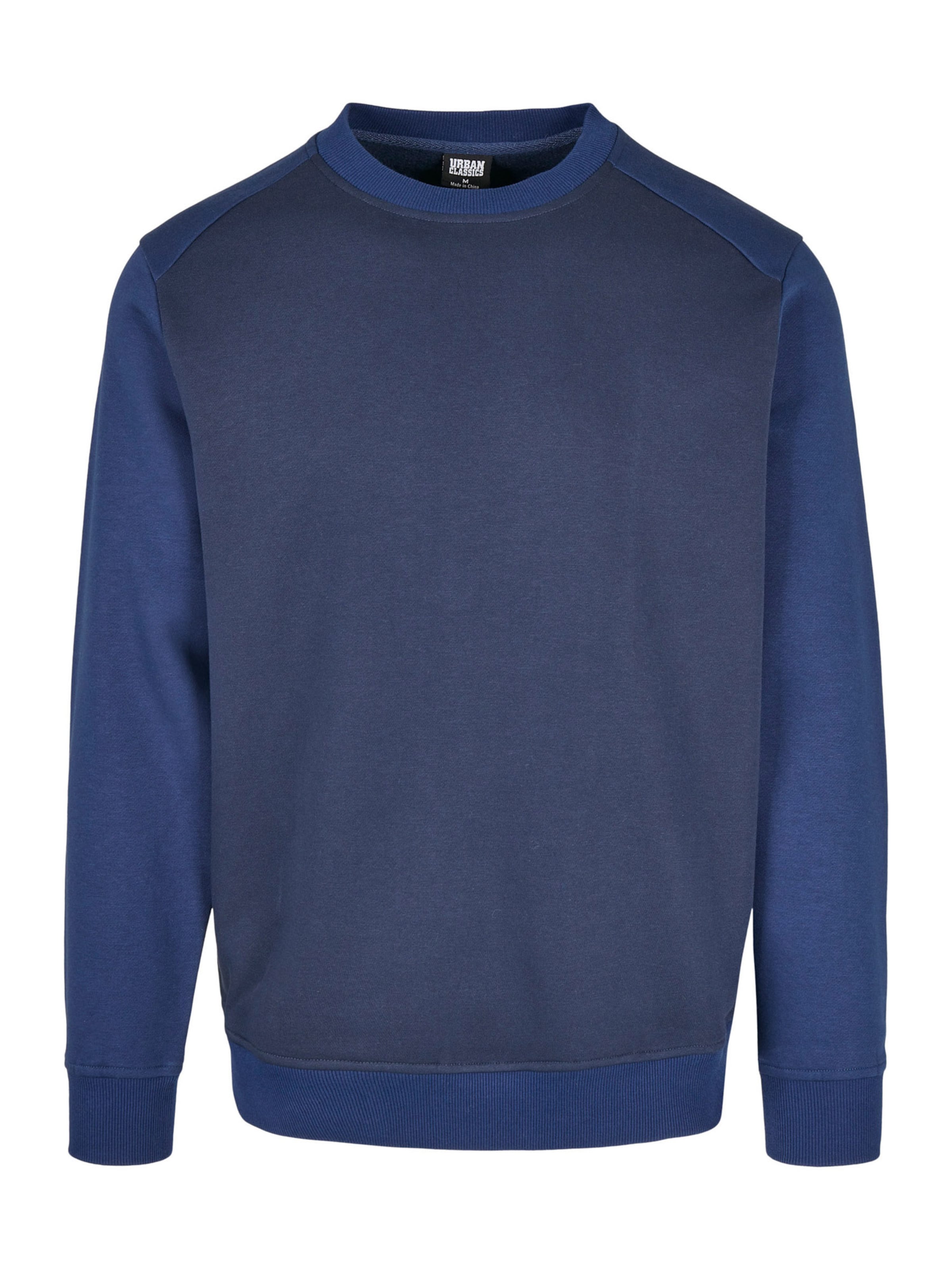 Urban Classics Sweatshirt in Blue: front