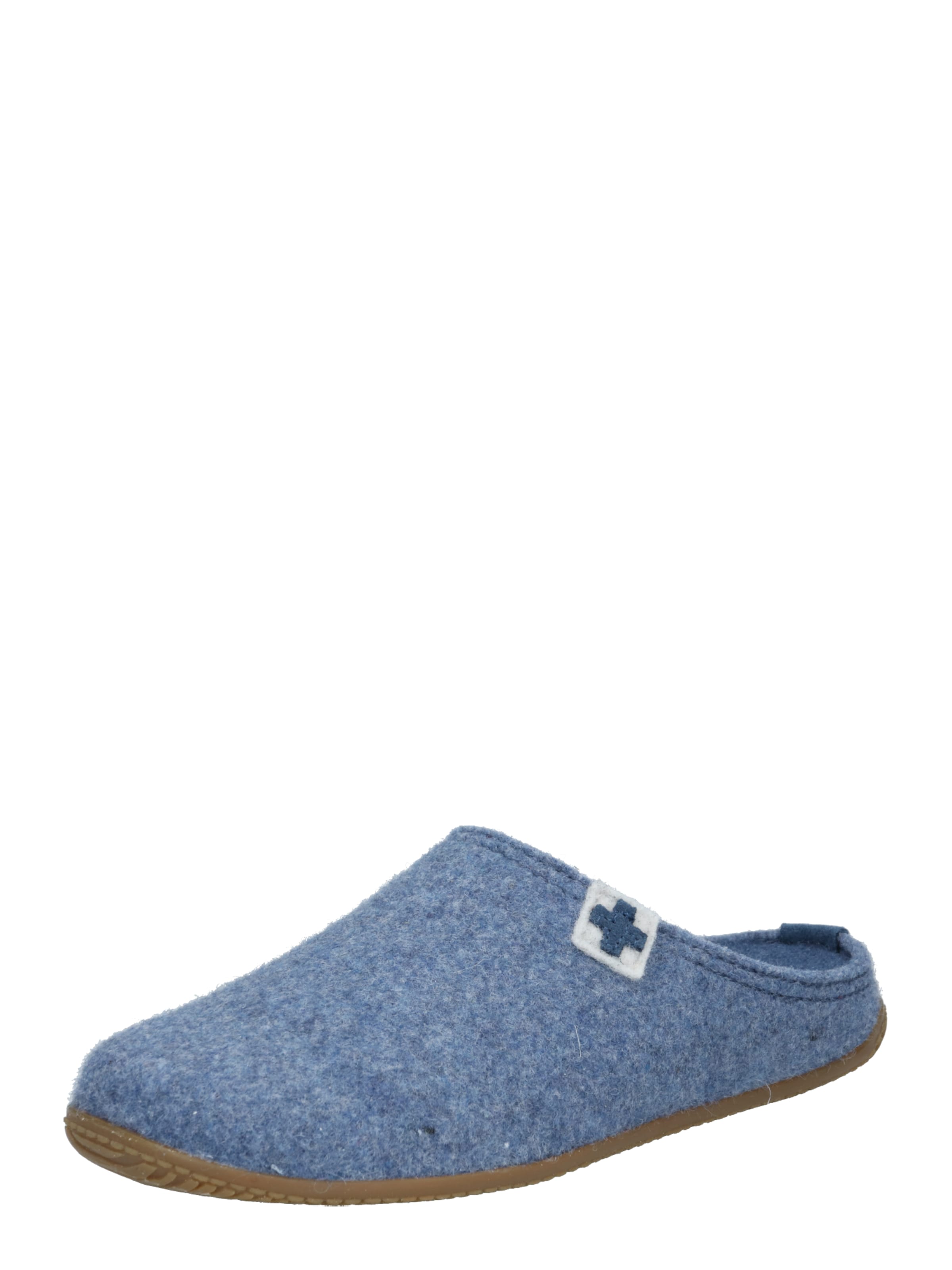 Pantoufle Living Kitzbühel en bleu : devant