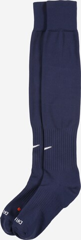 NIKE Soccer Socks 'Academy Cushioned' in Blue: front