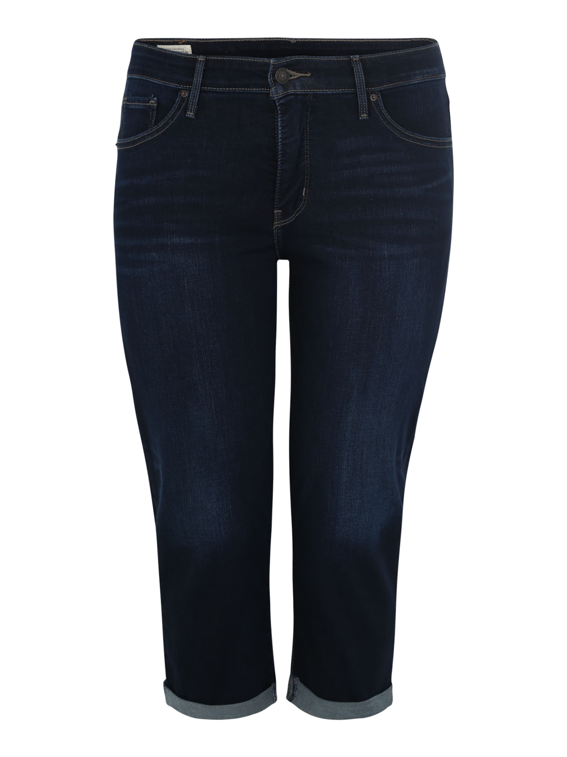 Levi's® Plus - Jeans 'PL SHAPING CAPRI' in de kleur Blauw denim
