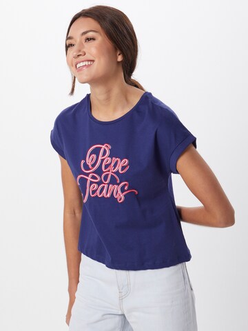 Pepe Jeans Shirt 'Alberta' in Blau: Vorderseite