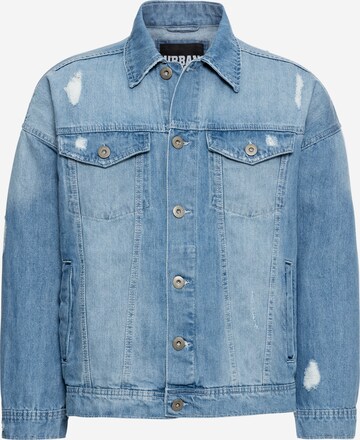 Urban Classics Between-Season Jacket in Blue: front