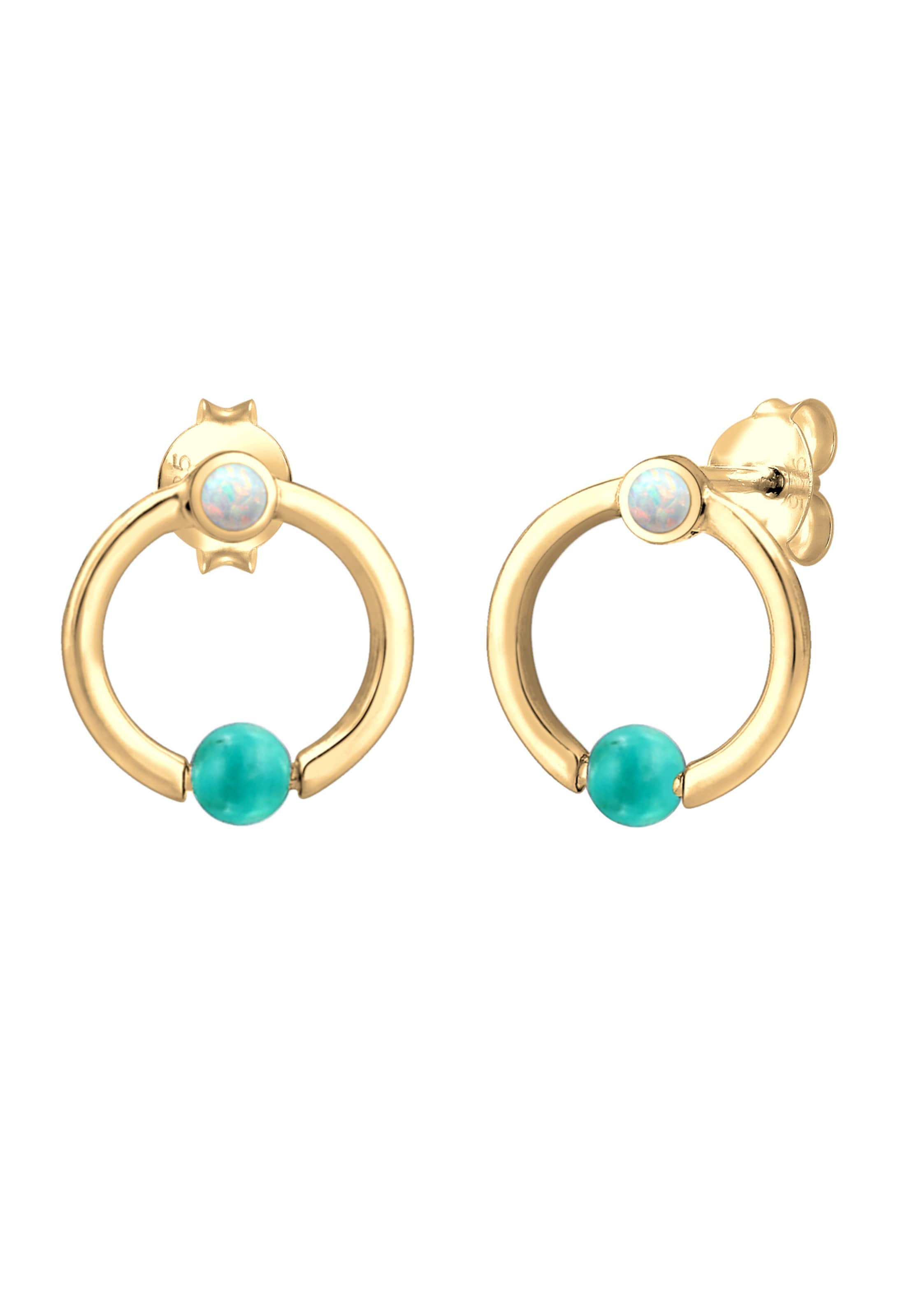 Boucles d'oreilles 'Creole' ELLI en or : devant