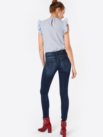 G-Star RAW Skinny Jeans 'Midge Zip' in Blau